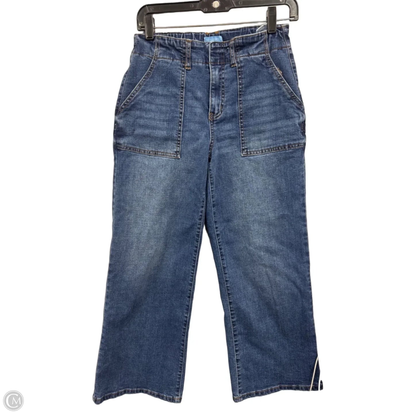 Jeans Wide Leg By Draper James In Blue Denim, Size: 6