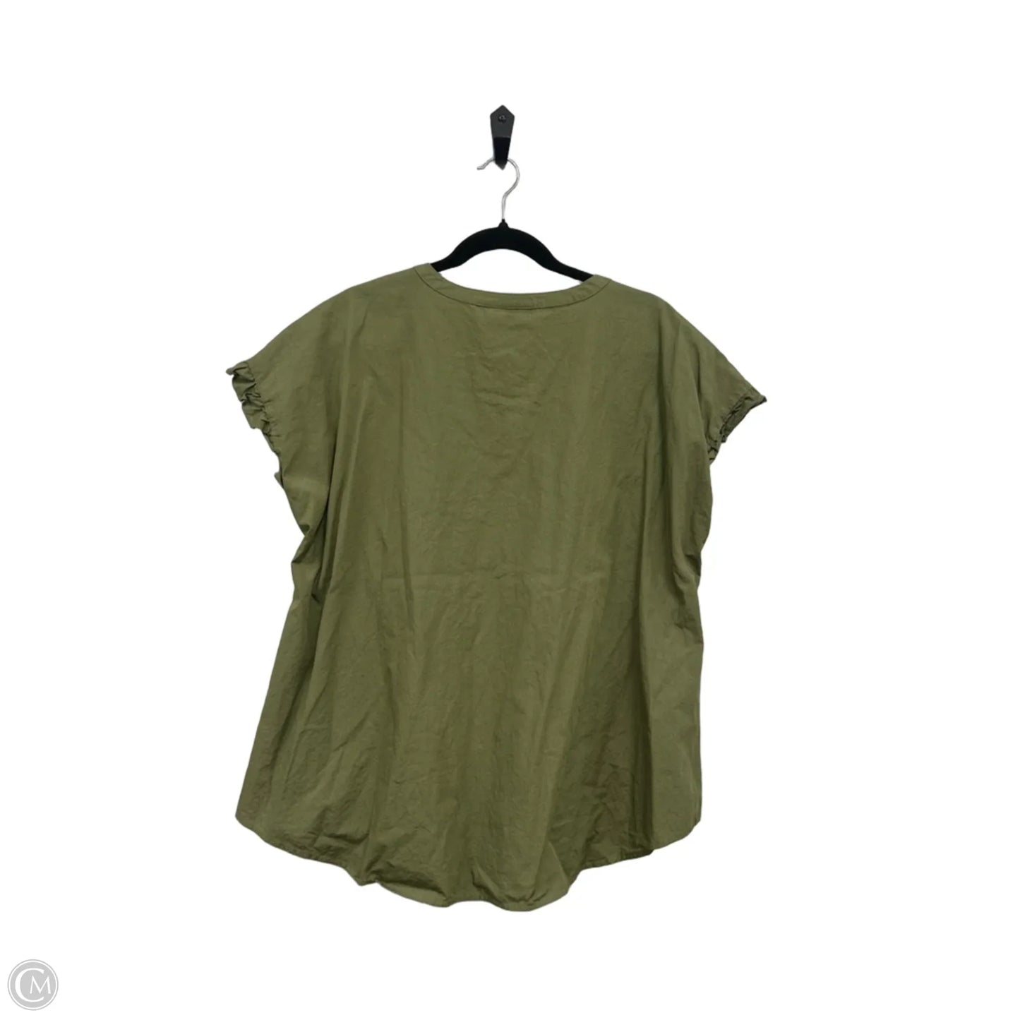 Top Short Sleeve By Lane Bryant In Green, Size: 18
