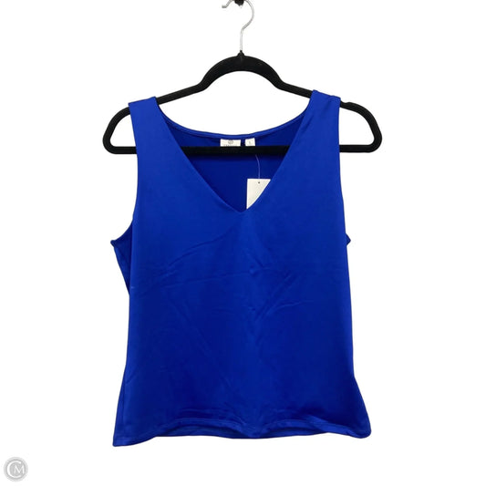 Top Sleeveless By Versona In Blue, Size: L