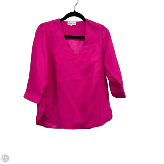 Blouse 3/4 Sleeve By Buckhead Betties In Pink, Size: M