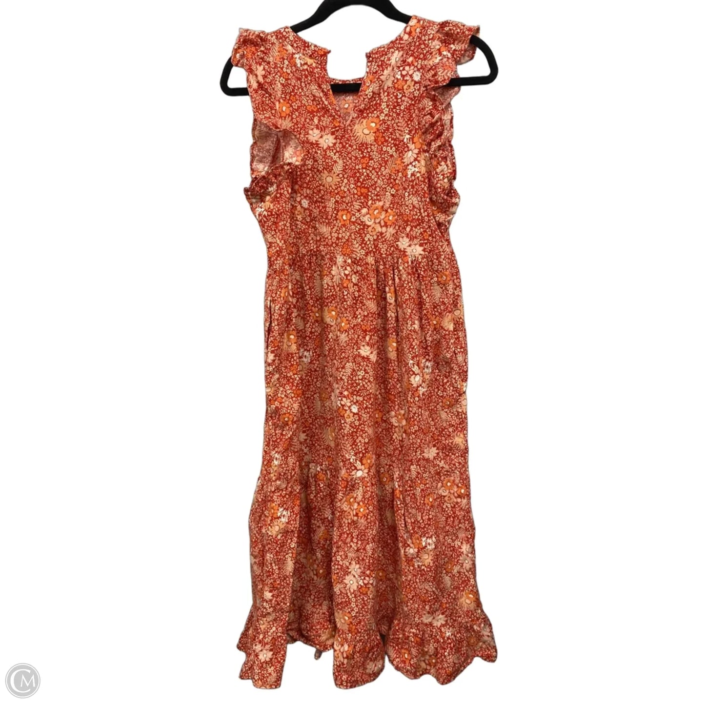 Dress Casual Maxi By Universal Thread In Orange & Red, Size: M
