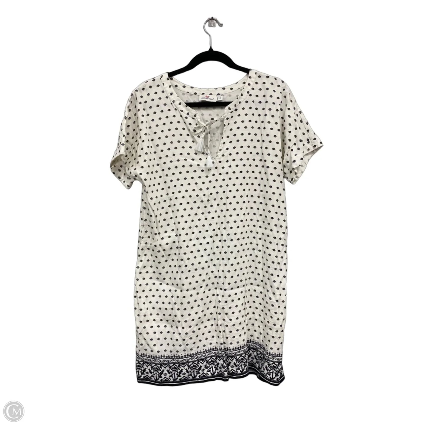 Dress Casual Short By Vineyard Vines In Black & White, Size: 12