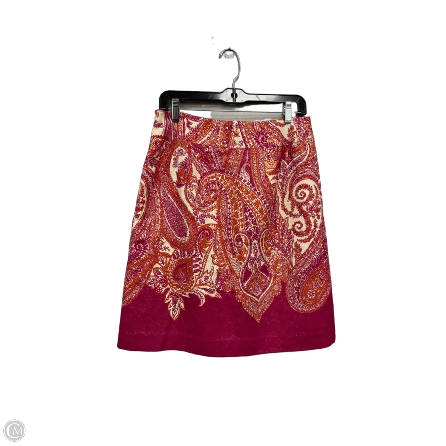 Skirt Mini & Short By Ann Taylor In Orange & Pink, Size: 4