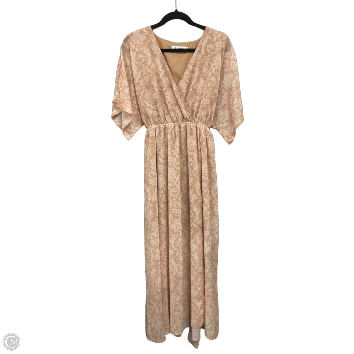 Dress Casual Maxi By Anrabess In Cream & Tan, Size: L