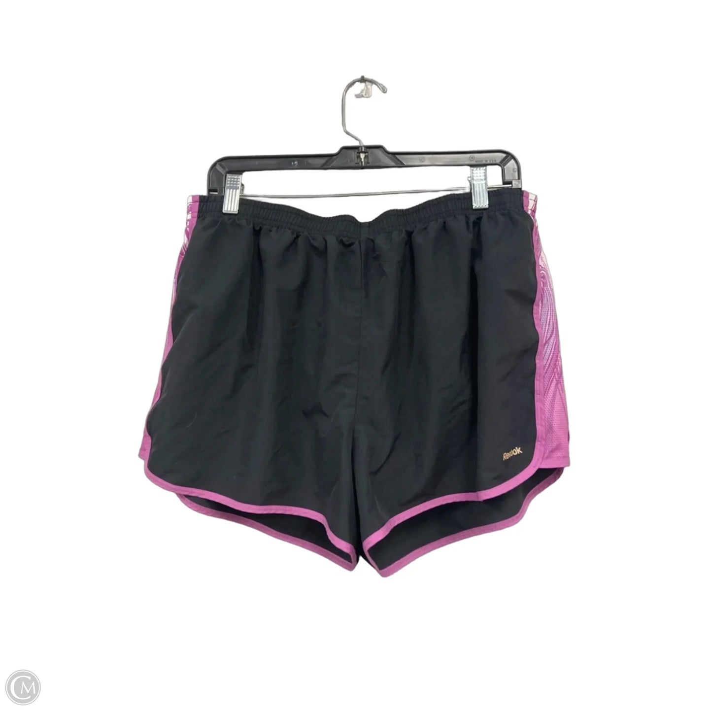 Athletic Shorts By Reebok In Black & Purple, Size: Xl