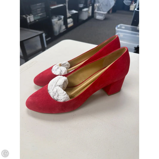Shoes Heels Block By Talbots In Red, Size: 9