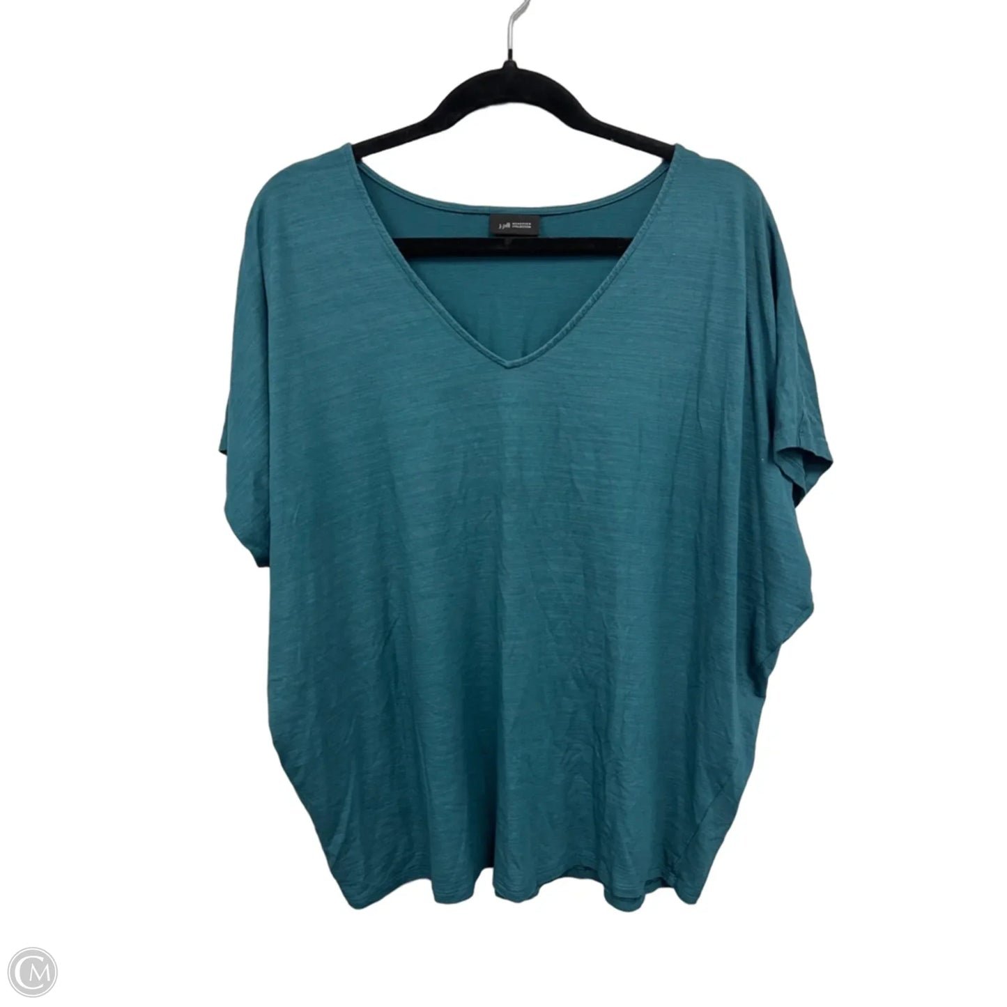 Top Short Sleeve Basic By J. Jill In Teal, Size: Xl