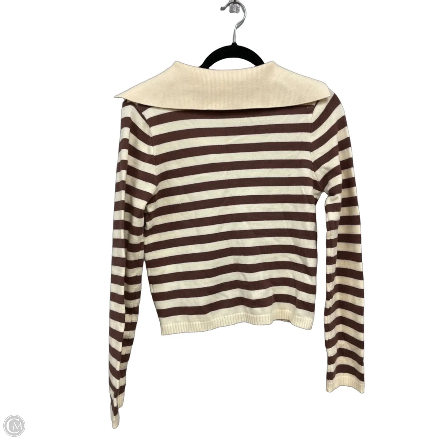Sweater By Altard State In Brown & Cream, Size: M