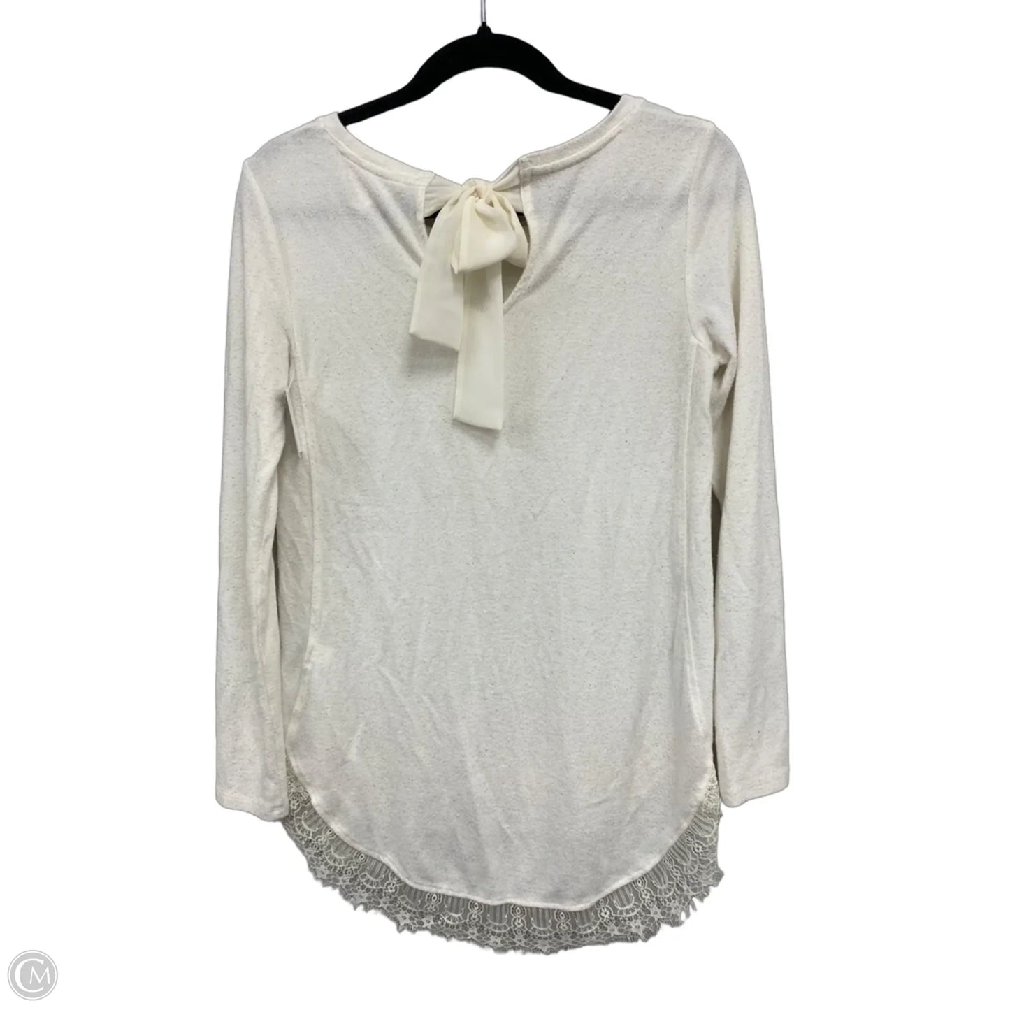 Sweater By Lc Lauren Conrad In Gold & White, Size: Xs