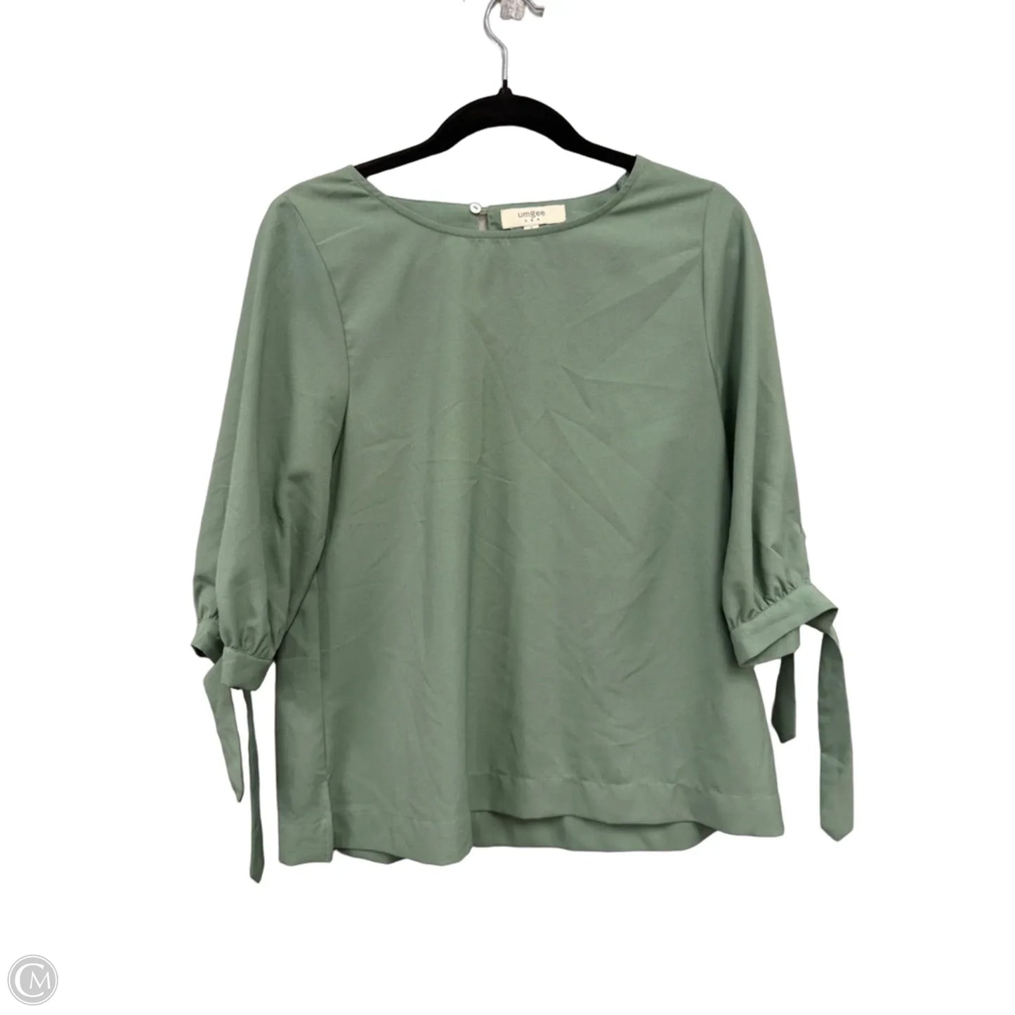 Blouse Short Sleeve By Umgee In Green, Size: S