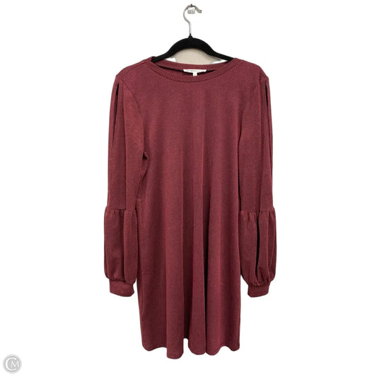 Dress Casual Short By Bcbg In Black & Red, Size: L