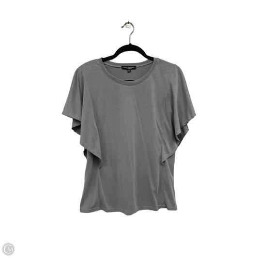 Top Short Sleeve By Green Envelope In Grey, Size: S