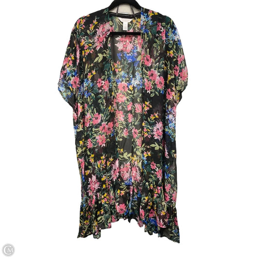 Kimono By Lc Lauren Conrad In Black & Pink