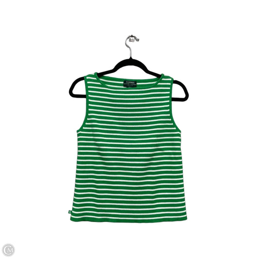 Top Sleeveless By Ralph Lauren In Green & White, Size: Lp