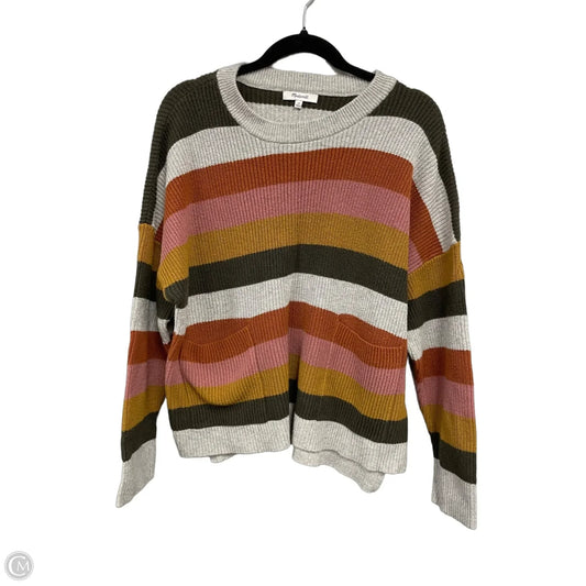 Sweater By Madewell In Green & Orange, Size: 2x