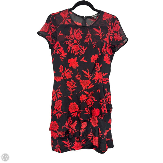 Dress Casual Short By Dkny In Black & Red, Size: 4