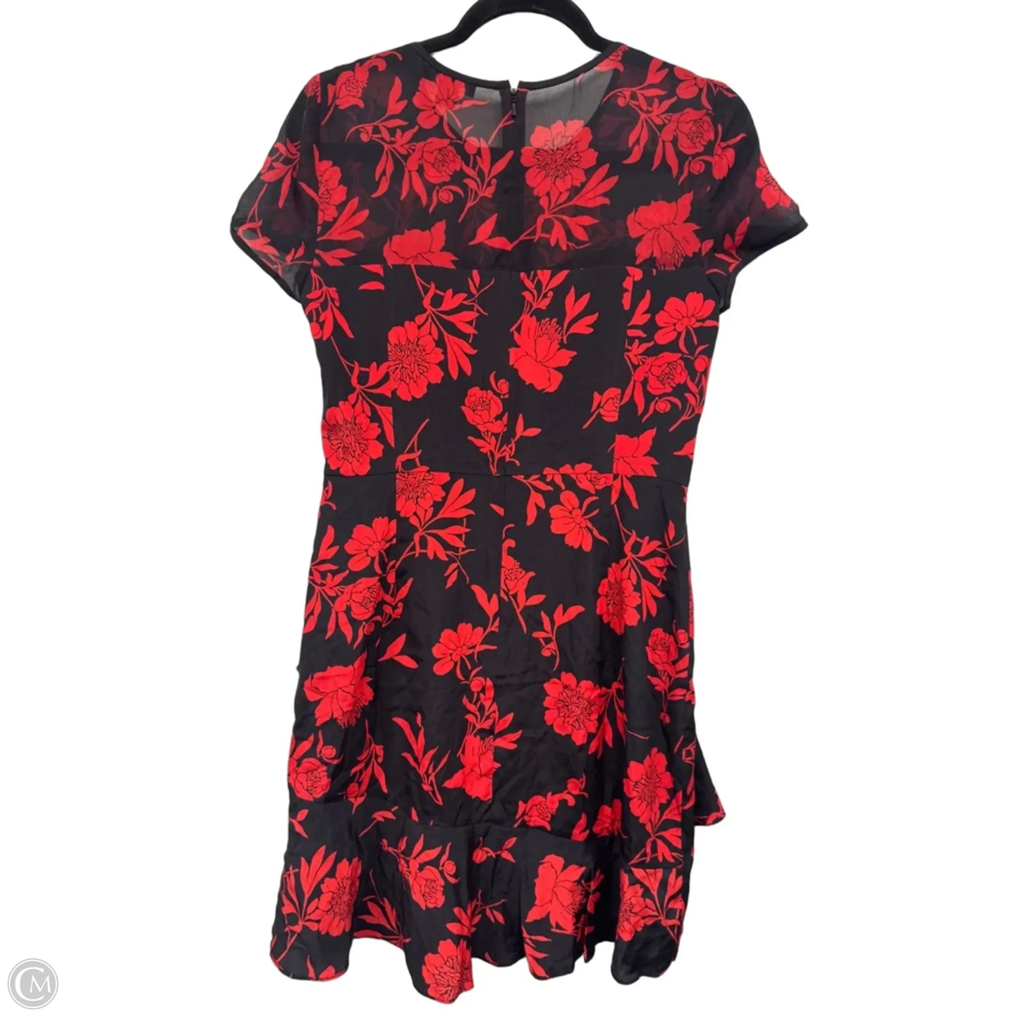 Dress Casual Short By Dkny In Black & Red, Size: 4