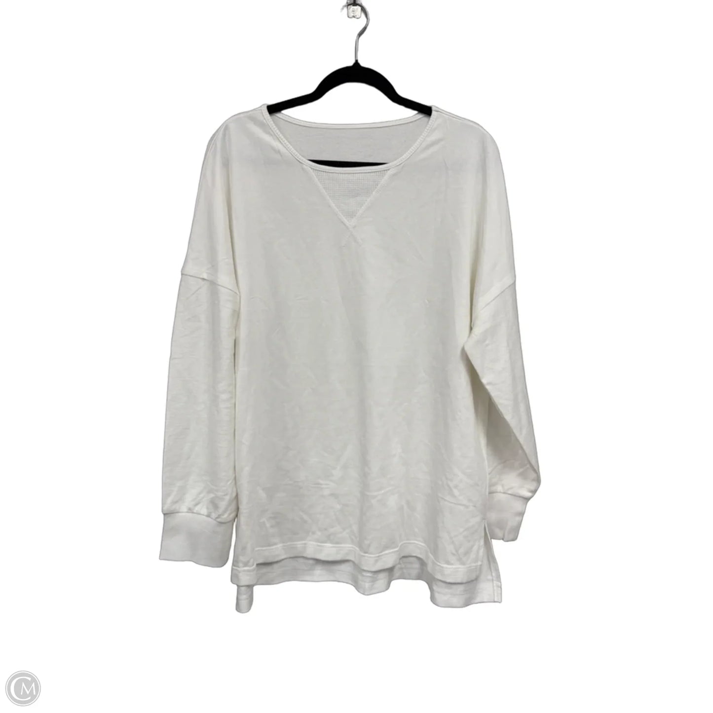 Top Long Sleeve Basic By Clothes Mentor In White, Size: 2x