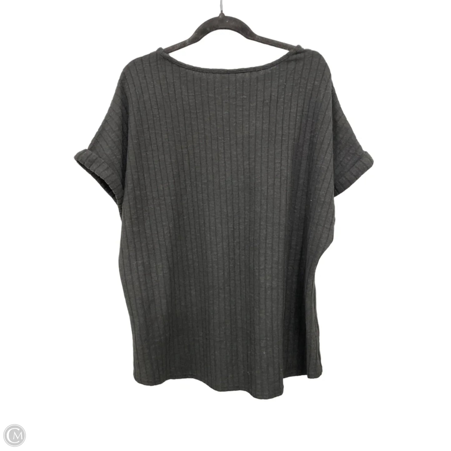 Top Short Sleeve By Automet In Black, Size: 3x
