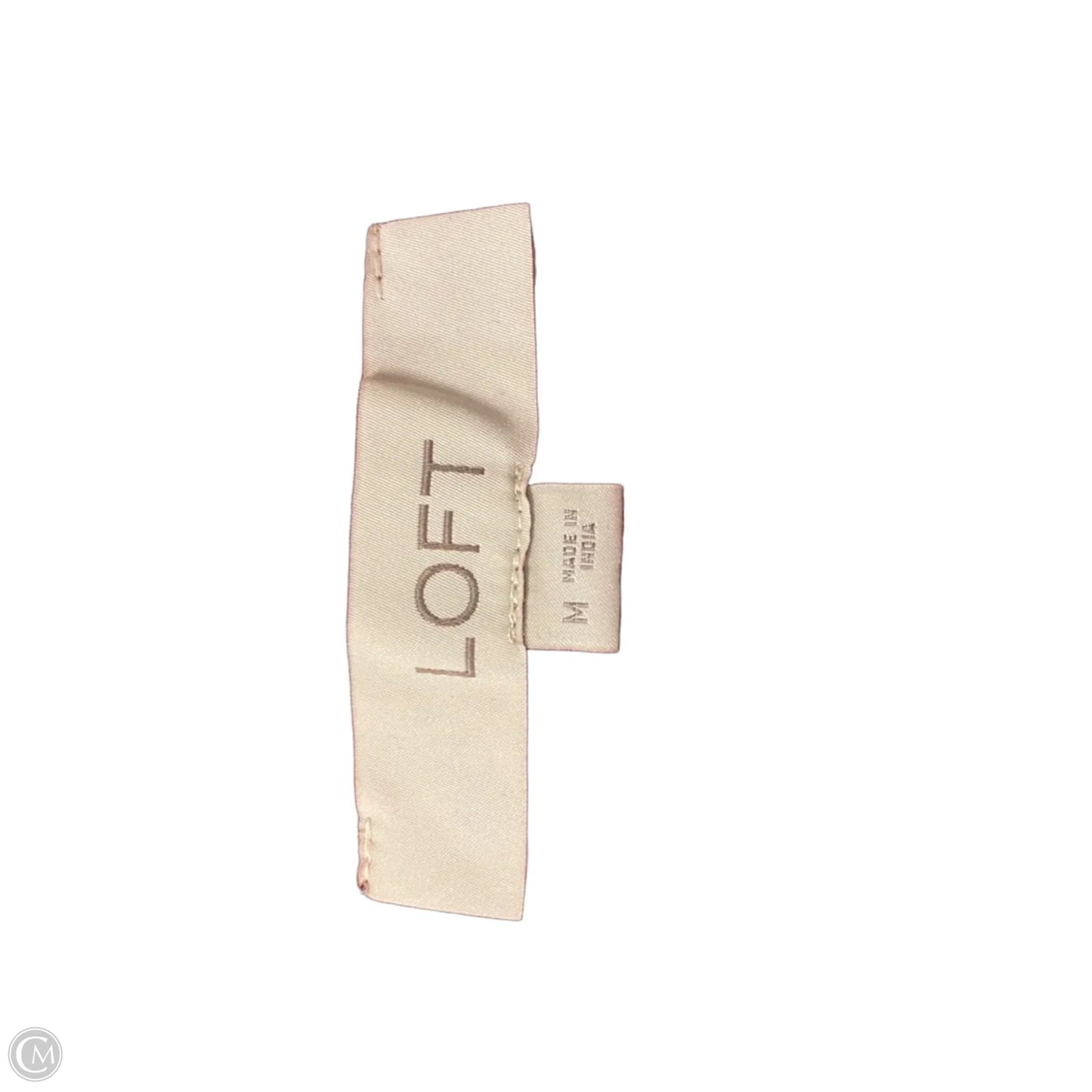Top Short Sleeve By Loft In Red & White, Size: M