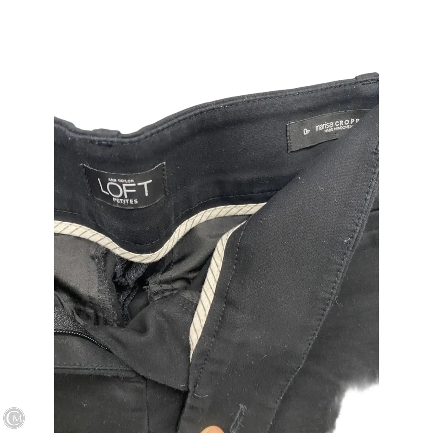 Pants Cropped By Loft In Black, Size: 0p