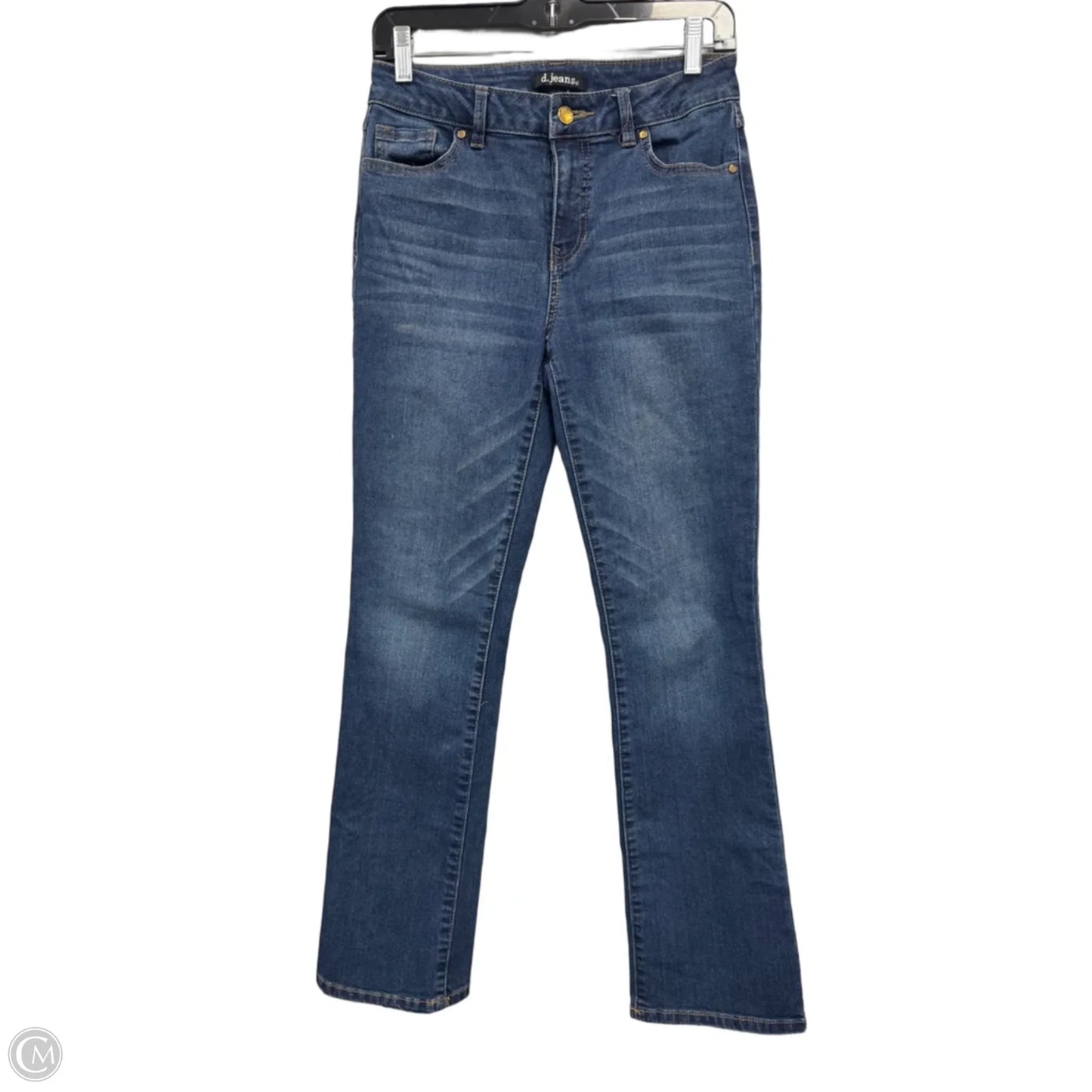 Jeans Straight By D Jeans In Blue Denim, Size: 6