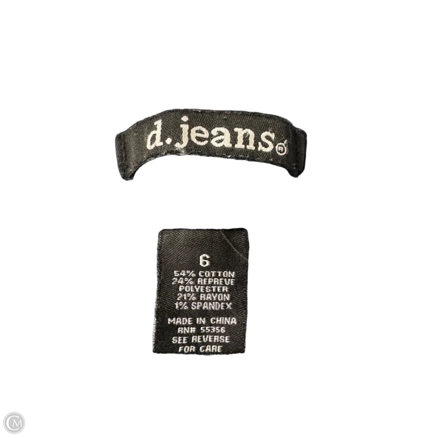 Jeans Straight By D Jeans In Blue Denim, Size: 6