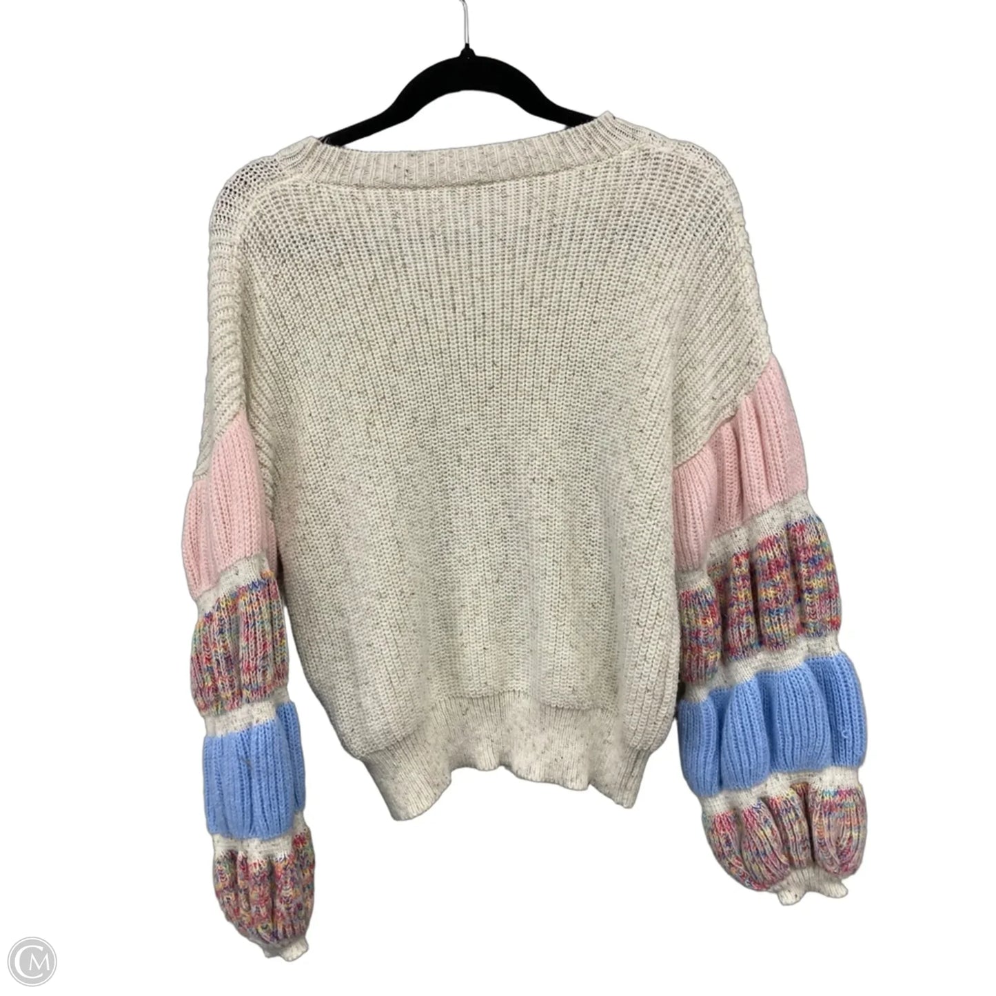 Sweater By Shein In Cream & Pink, Size: S