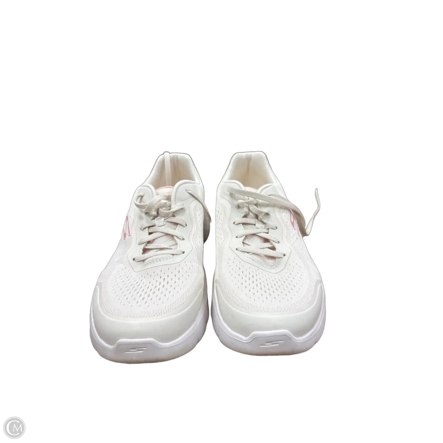 Shoes Athletic By Skechers In Cream & Pink, Size: 10