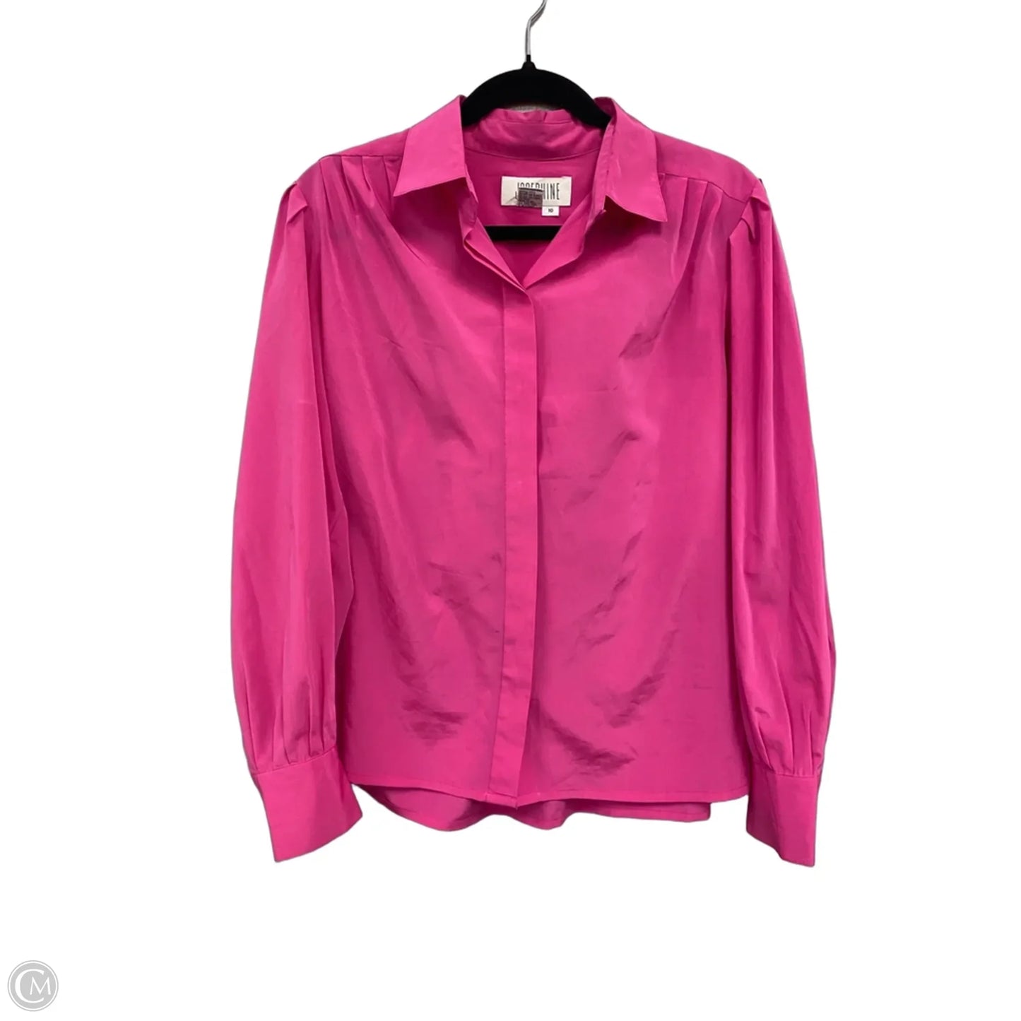 Blouse Long Sleeve By Clothes Mentor In Pink, Size: 10