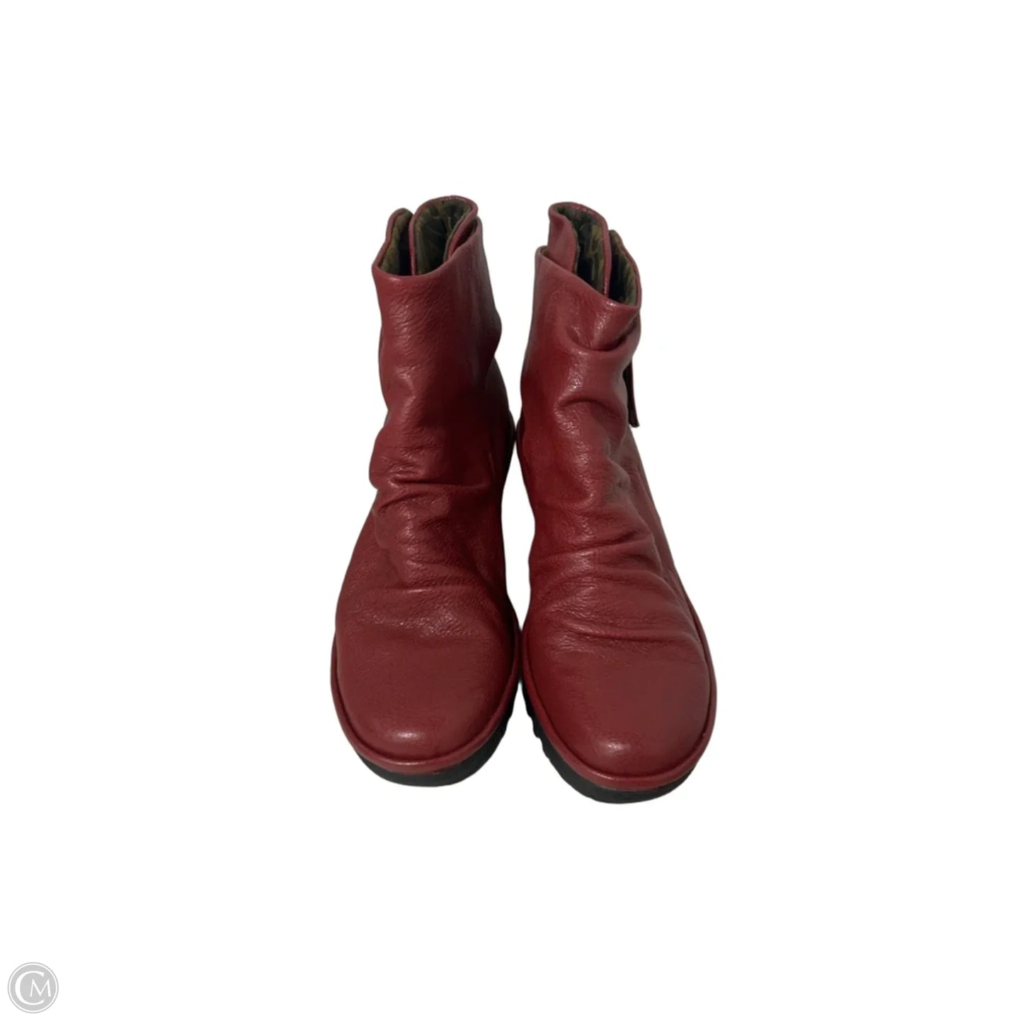 Boots Ankle Heels By Fly London In Red, Size: 5.5