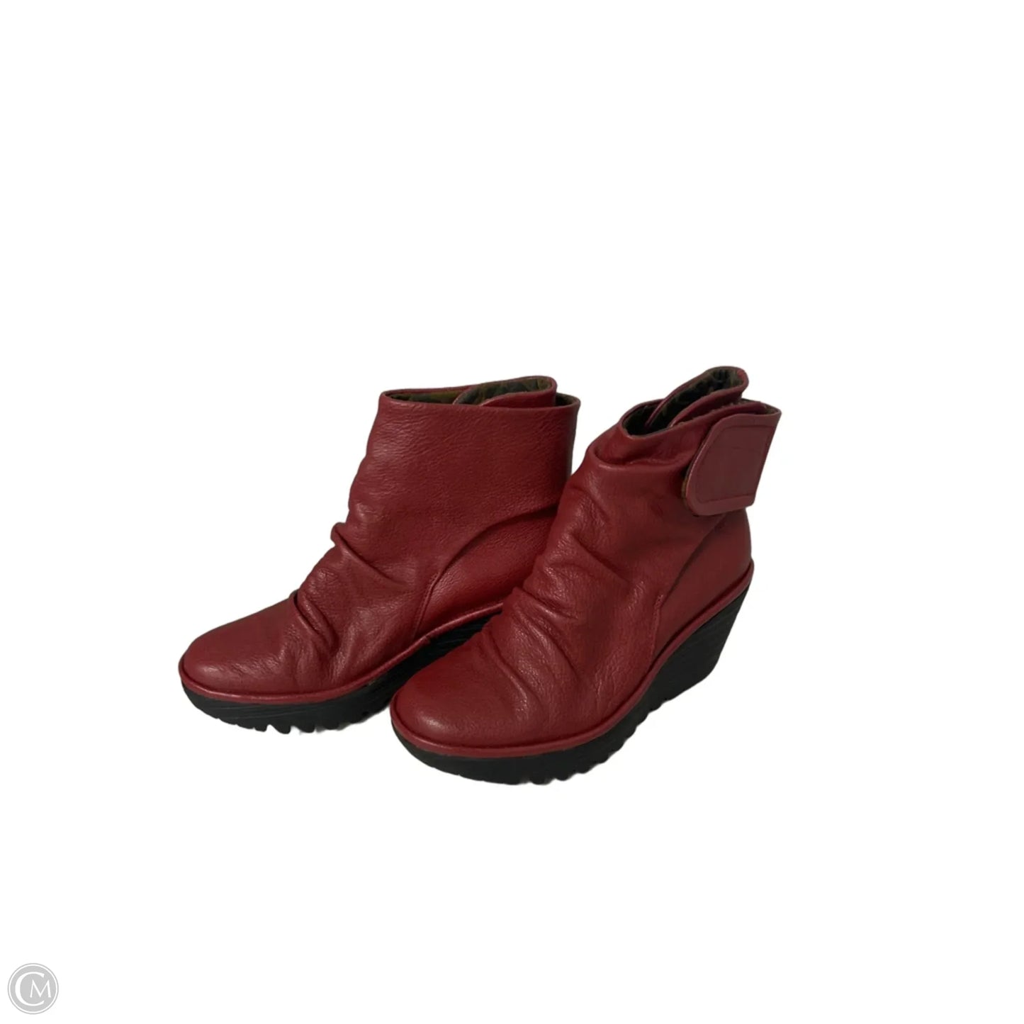 Boots Ankle Heels By Fly London In Red, Size: 5.5