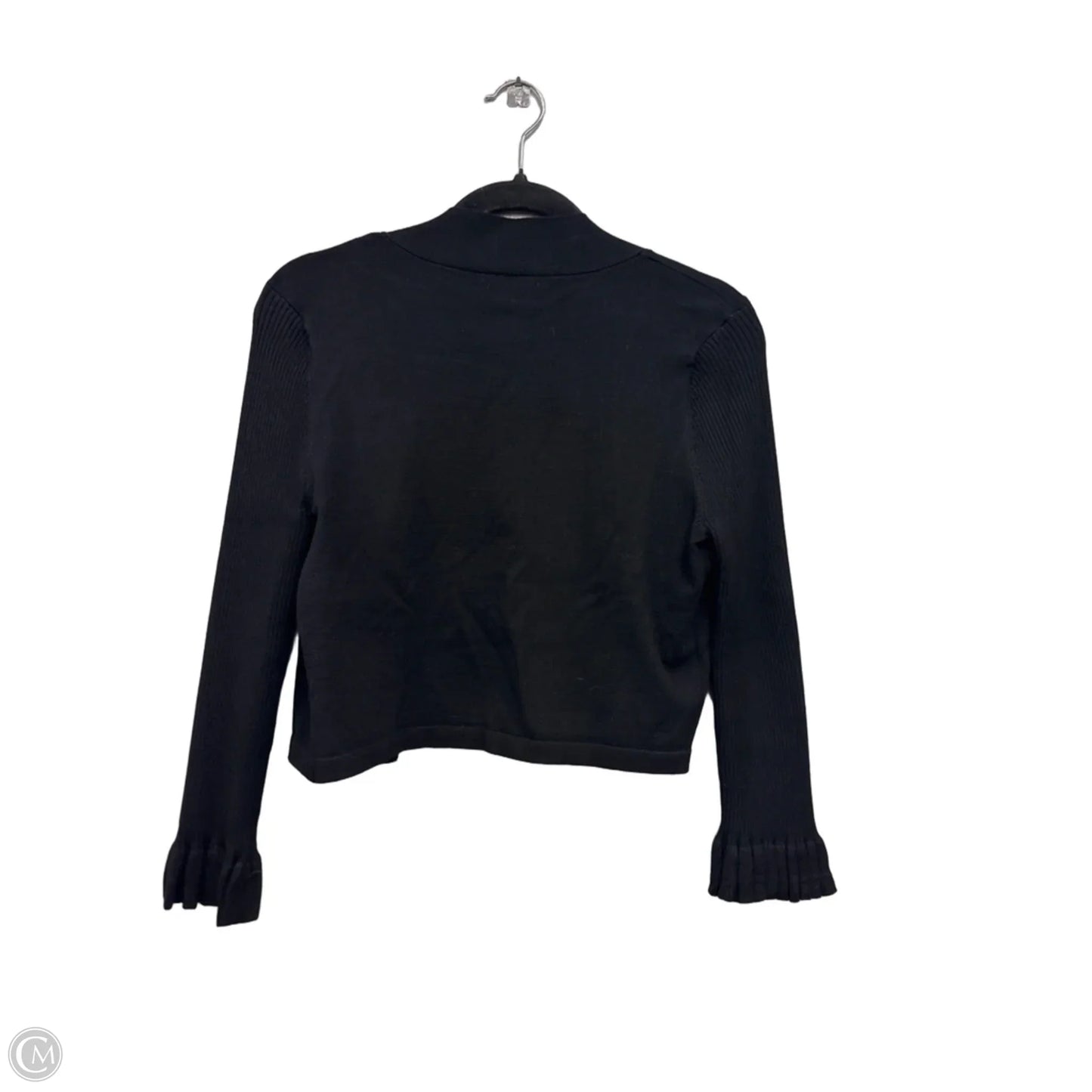 Sweater Cardigan By Calvin Klein In Black, Size: M