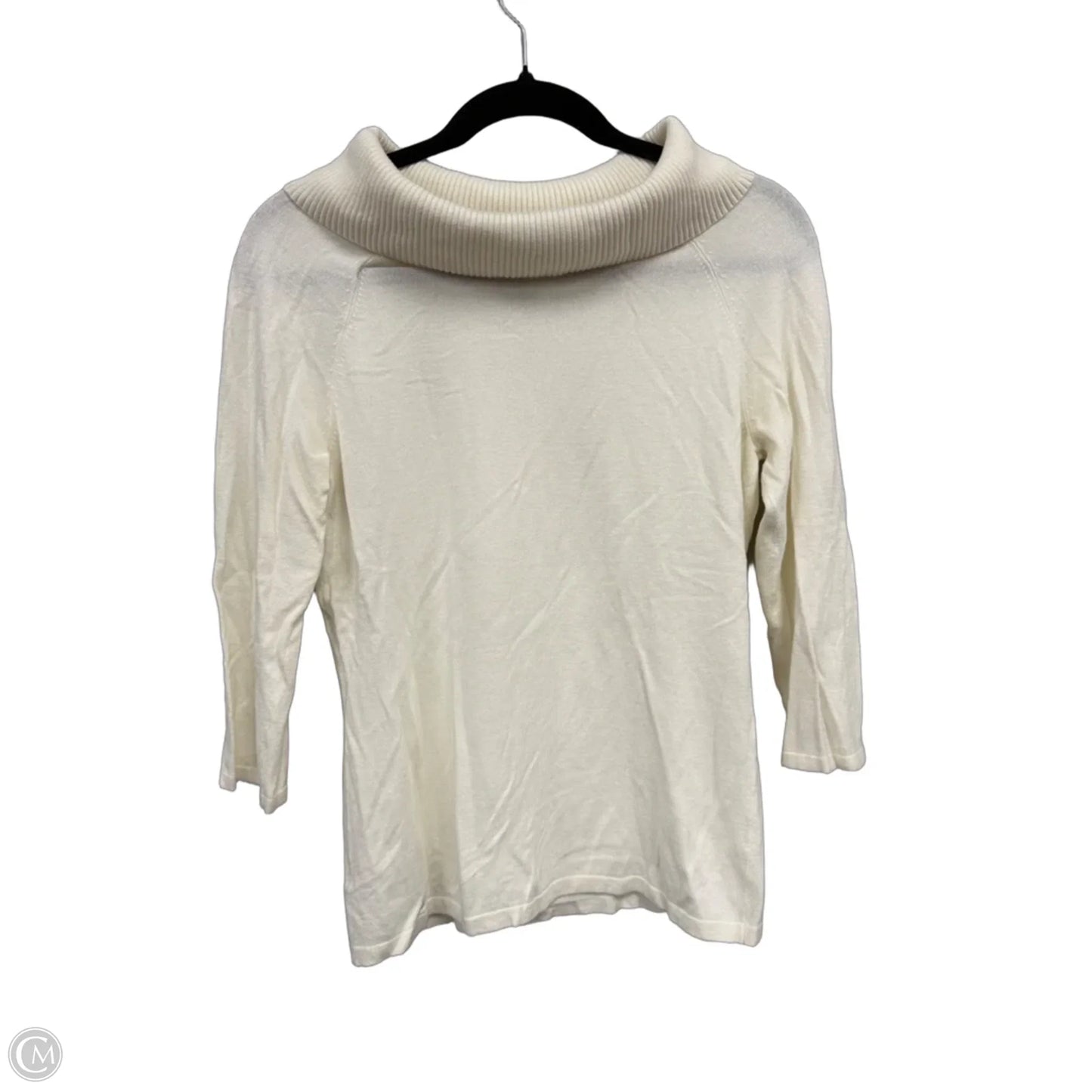 Sweater By Ann Taylor In Cream, Size: M