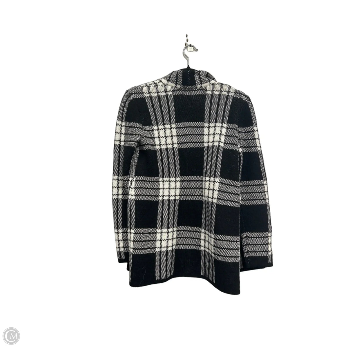 Sweater Cardigan By Talbots In Black & White, Size: Sp