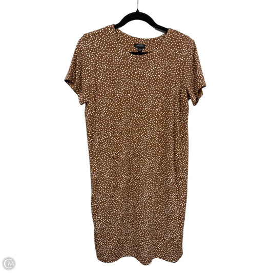 Dress Casual Short By J. Jill In Brown & Cream, Size: Mp