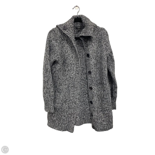 Sweater Cardigan By Talbots In Grey, Size: M