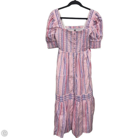 Dress Casual Maxi By Anthropologie In Blue & Pink, Size: S