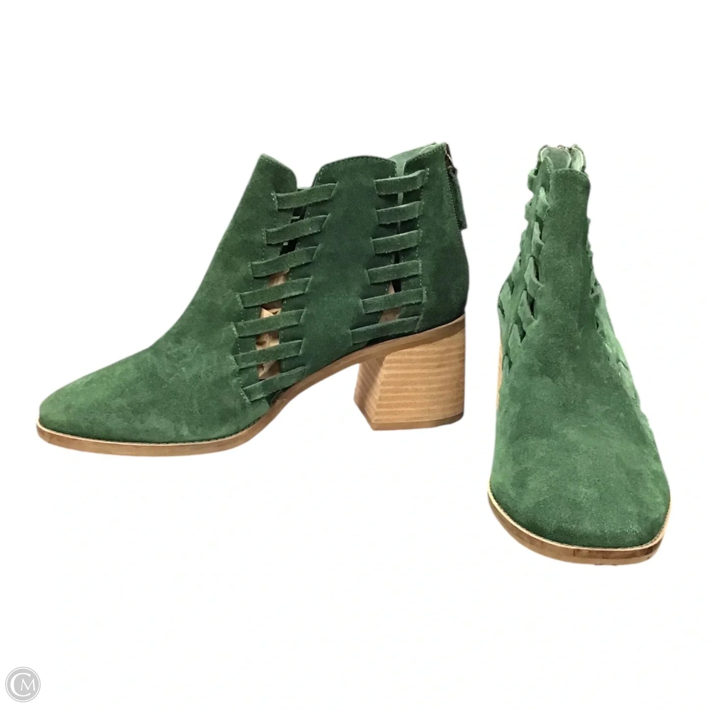 Boots Ankle Heels By Kelsi Dagger In Green, Size: 8.5