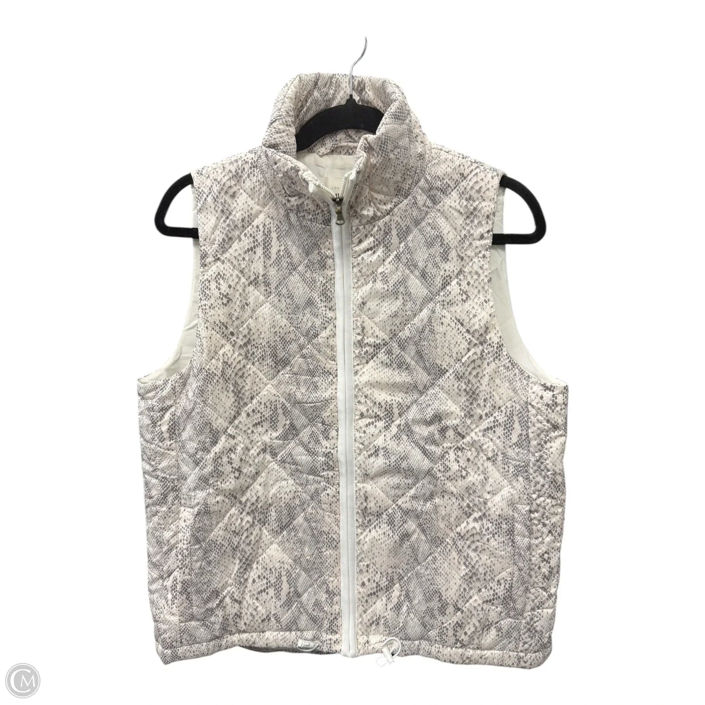 Vest Puffer & Quilted By Lou And Grey In Snakeskin Print, Size: S