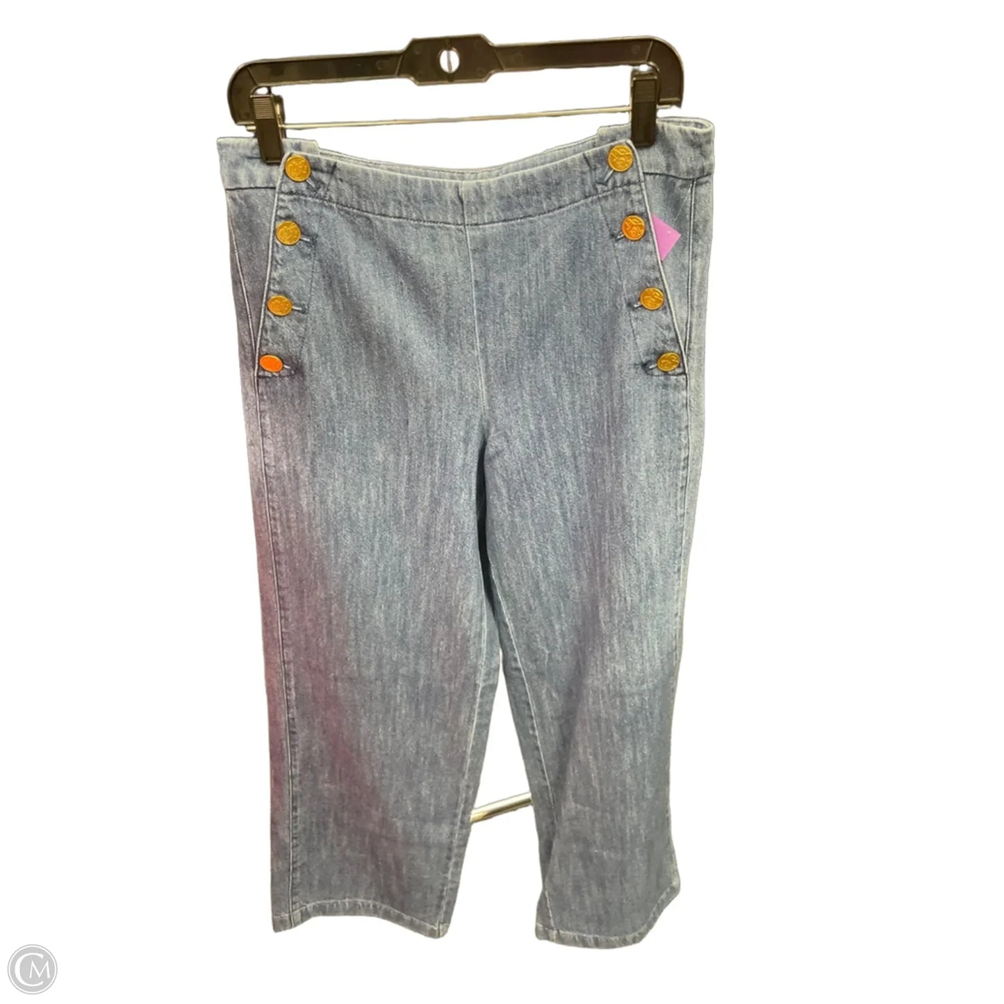 Jeans Wide Leg By J. Crew In Blue Denim, Size: 8