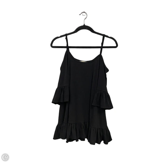 Blouse Short Sleeve By Michael By Michael Kors In Black, Size: M