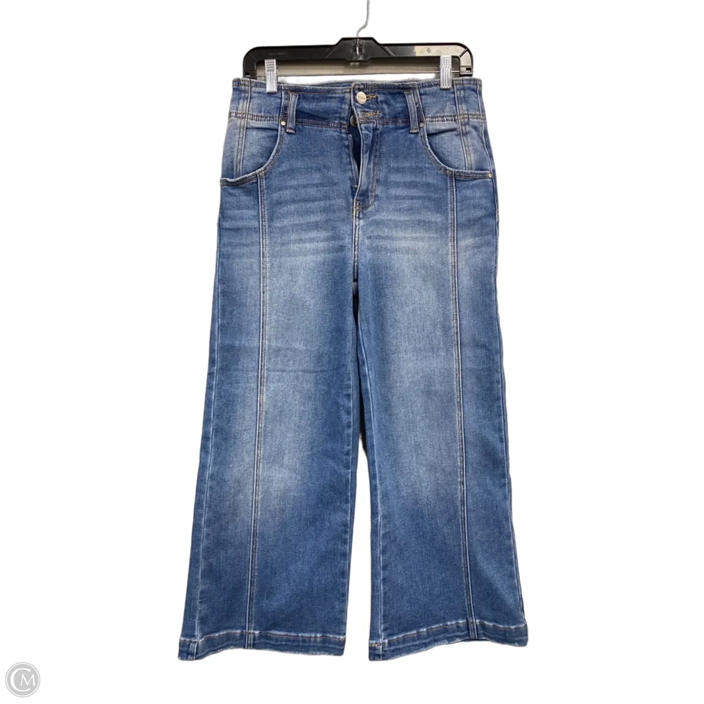 Jeans Wide Leg By Risen In Blue, Size: 4