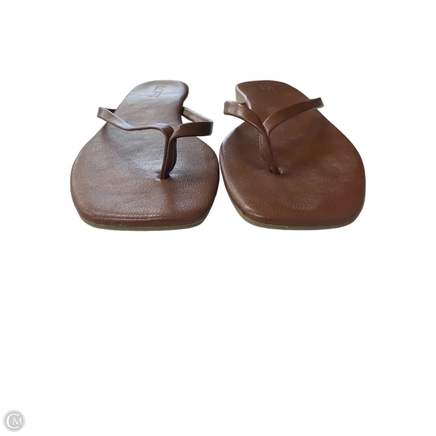 Shoes Flats By Loft In Brown, Size: 10