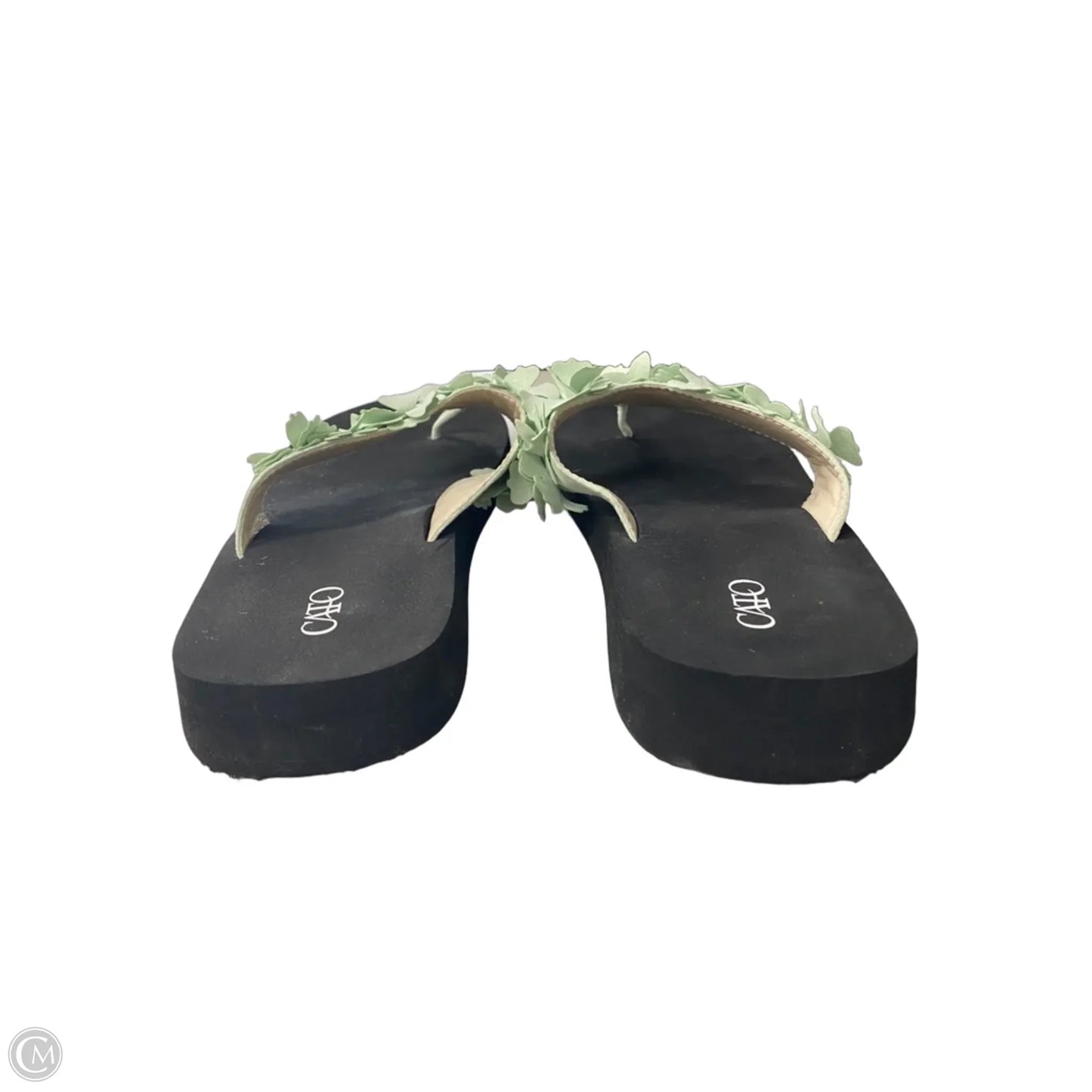 Sandals Flip Flops By Cato In Green, Size: 10