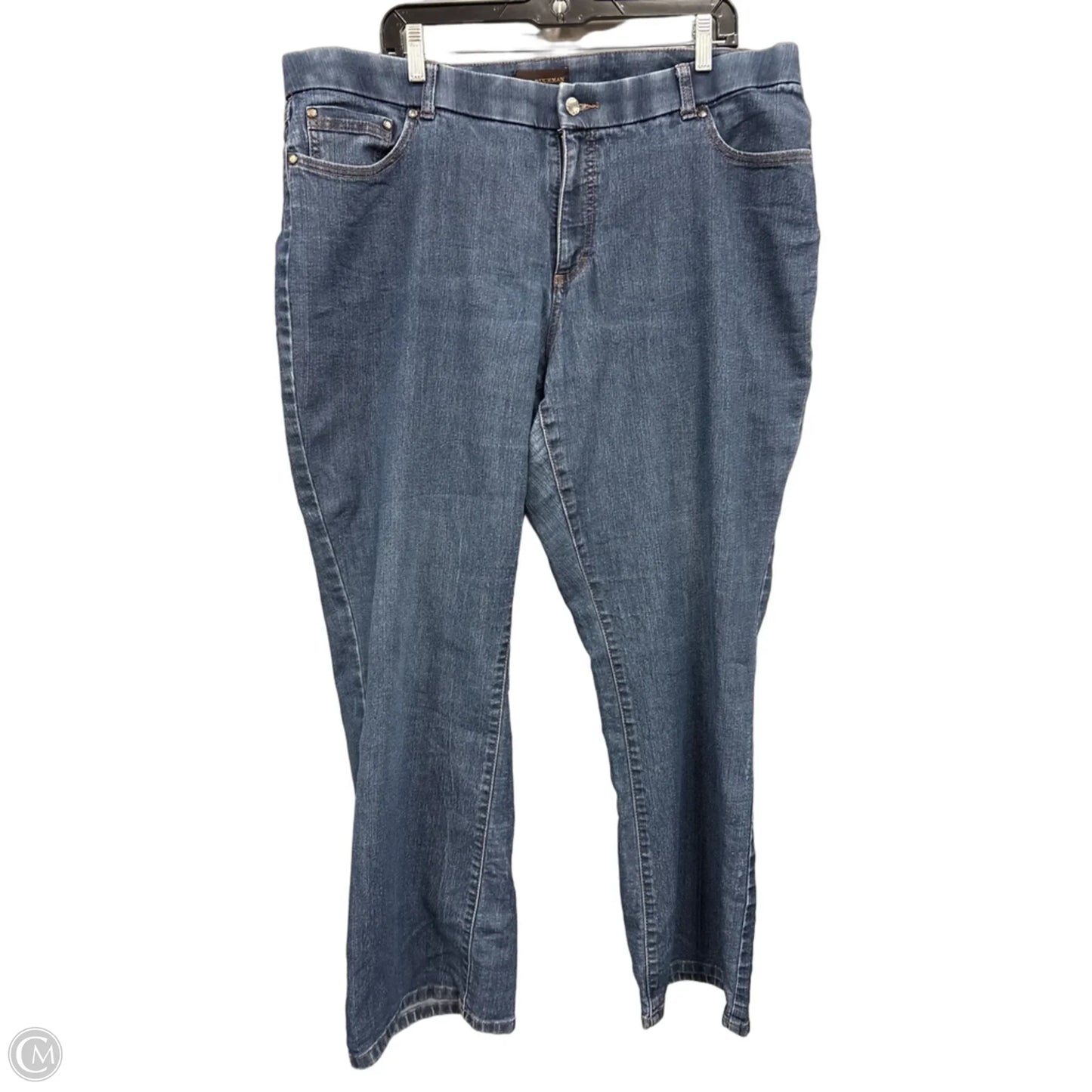 Jeans Wide Leg By Dana Buchman In Blue, Size: 22
