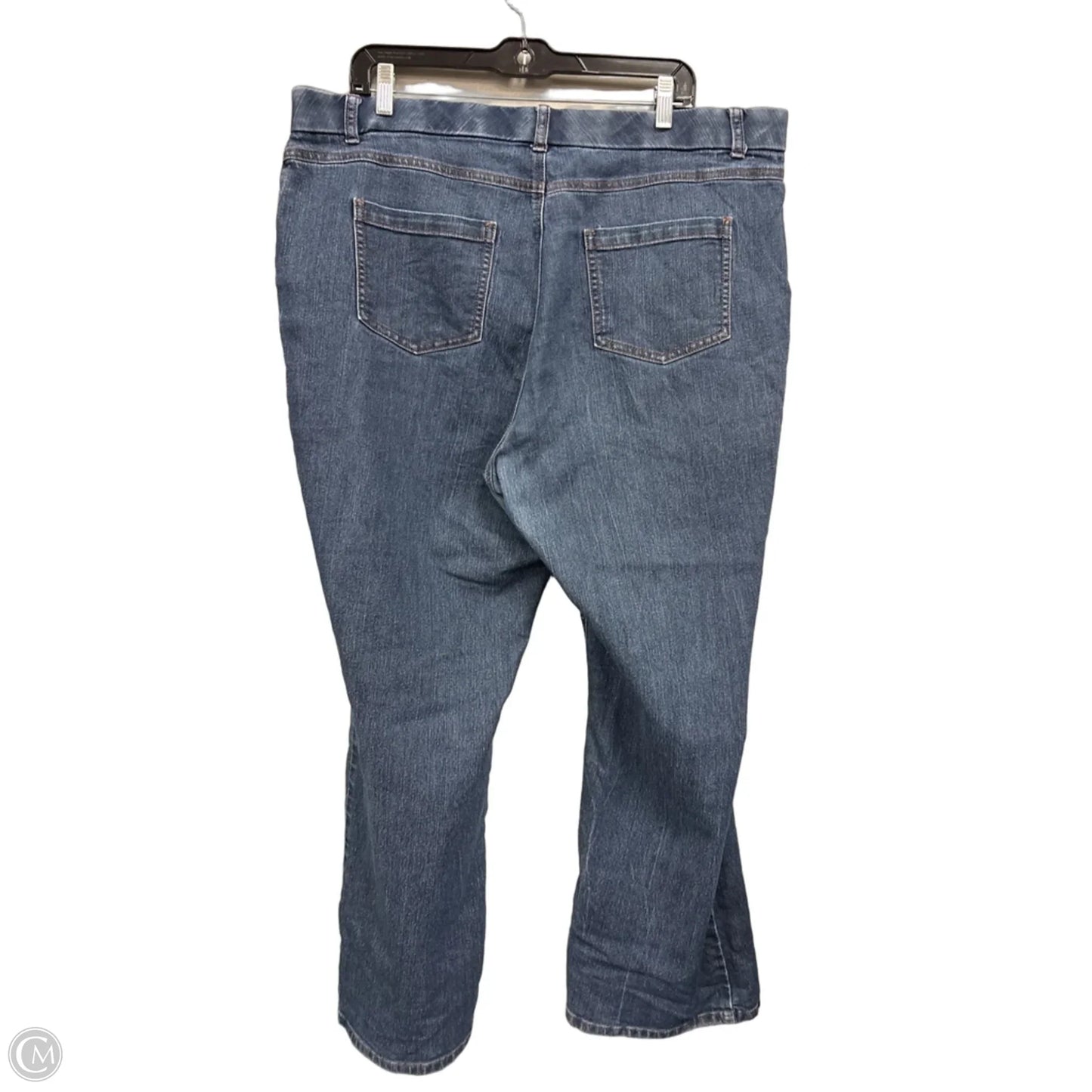 Jeans Wide Leg By Dana Buchman In Blue, Size: 22