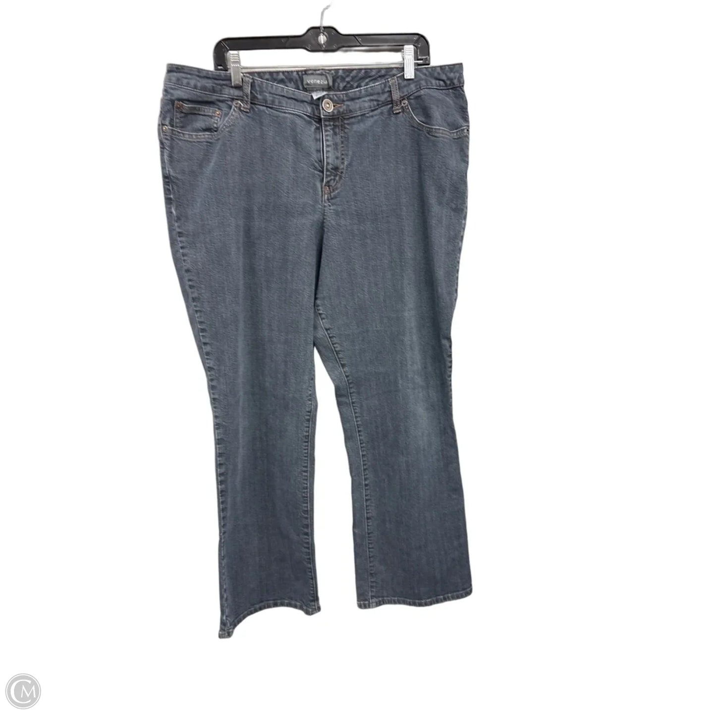 Jeans Wide Leg By Venezia In Blue, Size: 20