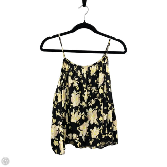 Blouse Sleeveless By Free People In Black & Yellow, Size: S