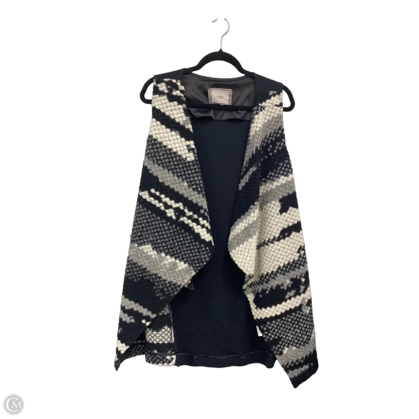 Vest Other By Clothes Mentor In Black & White, Size: M